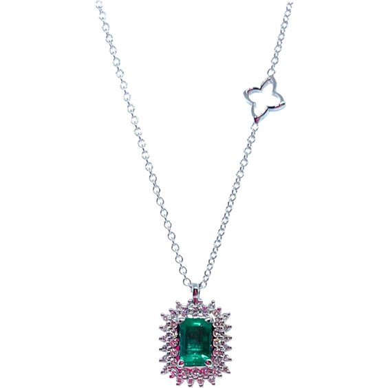 Collana Recarlo Donna in Oro Smeraldo 0.58 Ct P77CC002/SM - P77CC002/SM